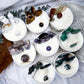 Crystal Jar Candles | Herbal Floral Collection | Choose Your Intention Candle