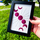 Radiance + Glamour Art | 4x6 Framed Original Moon Phase Drawing