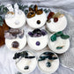 Crystal Jar Candles | Herbal Floral Collection | Choose Your Intention Candle