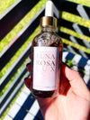 Luna Rosa Lux Oil | Glamour and Nourishing Body Oil with Rose Quartz, Rose Petals and Hibiscus | Bohemian Rose and Golden Hour Scent