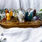 Queer Sanctuary: Rainbow Crystal Pride Altar Set with Towers, Spheres, Candle Holders, and Tarot Stand for Identity and Joyful Spellwork