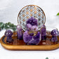 Altar Violeta Mística | Crystal Altar for Spiritual Connection & Calm Energy