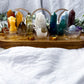 Queer Sanctuary: Rainbow Crystal Pride Altar Set with Towers, Spheres, Candle Holders, and Tarot Stand for Identity and Joyful Spellwork
