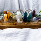 Queer Sanctuary: Rainbow Crystal Pride Altar Set with Towers, Spheres, Candle Holders, and Tarot Stand for Identity and Joyful Spellwork