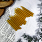 20 Pack Beeswax Mini Ritual Candles for Spellwork Intention Setting and Daily Magic | Natural Color
