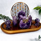 Altar Violeta Mística | Crystal Altar for Spiritual Connection & Calm Energy