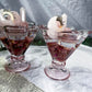 Blush Devotion | Rose Quartz Pedestal Altar Bowl with Chime Candle Holder, Peony, Rose and Strawberry Quartz