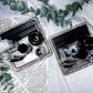 Moonstone & Obsidian Crystal Tarot, Incense & Chime Holder | Handmade Altar Decor | 4 Inch Silver Altar