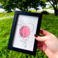 Self Compassion + Healing Art | 4x6 Framed Original Botanical Drawing