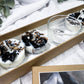 Bound in Stone Tealight Set | Cedar, Juniper & Obsidian for Protection, Warding, and Banishing