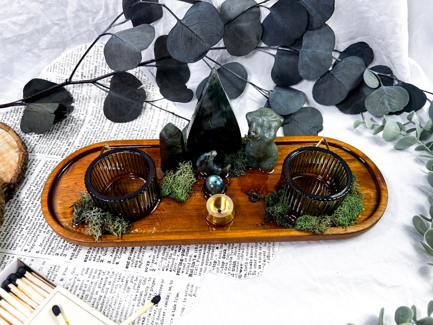 Mystic Shadow | Candle, Tarot + Incense Altar