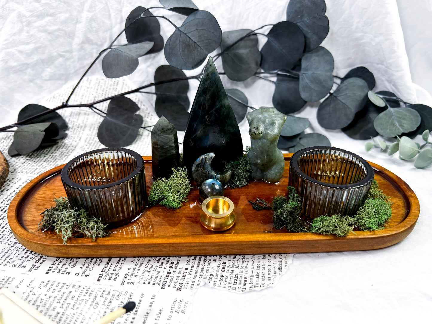 Mystic Shadow | Candle, Tarot + Incense Altar