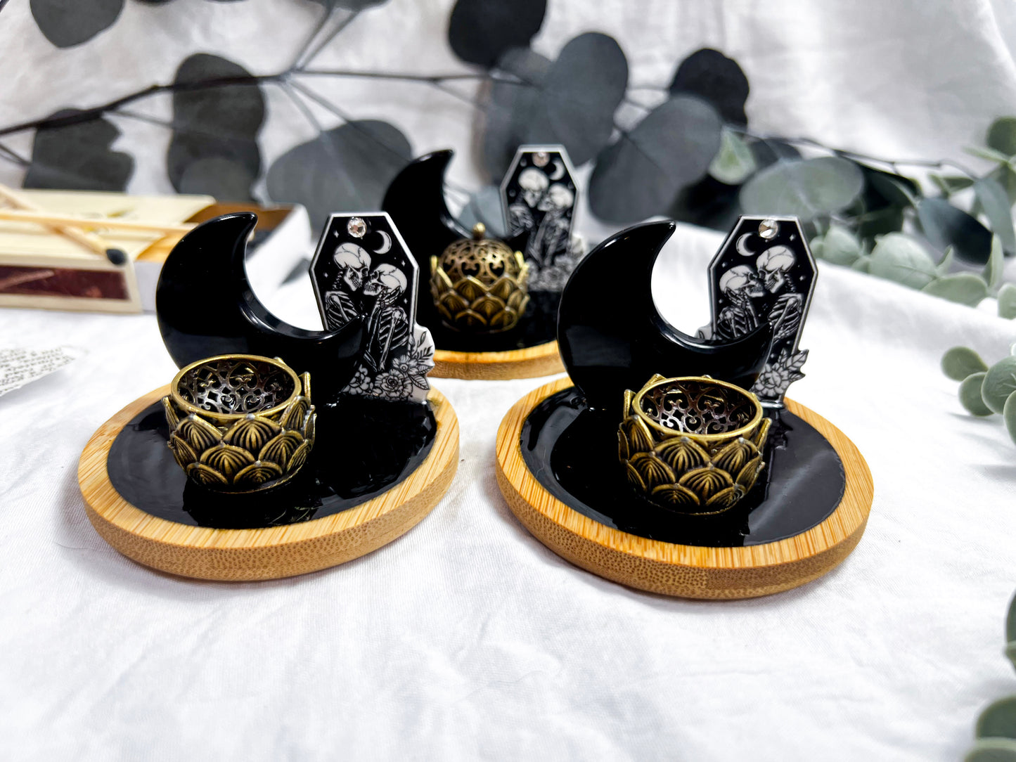 Obsidian Lovers | Tiny Incense Holder