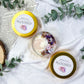Bloomed: Self-Love Travel Candle with Rose Quartz, Amethyst, and Vanilla Lilac Scent for Emotional Healing and Heart Rituals