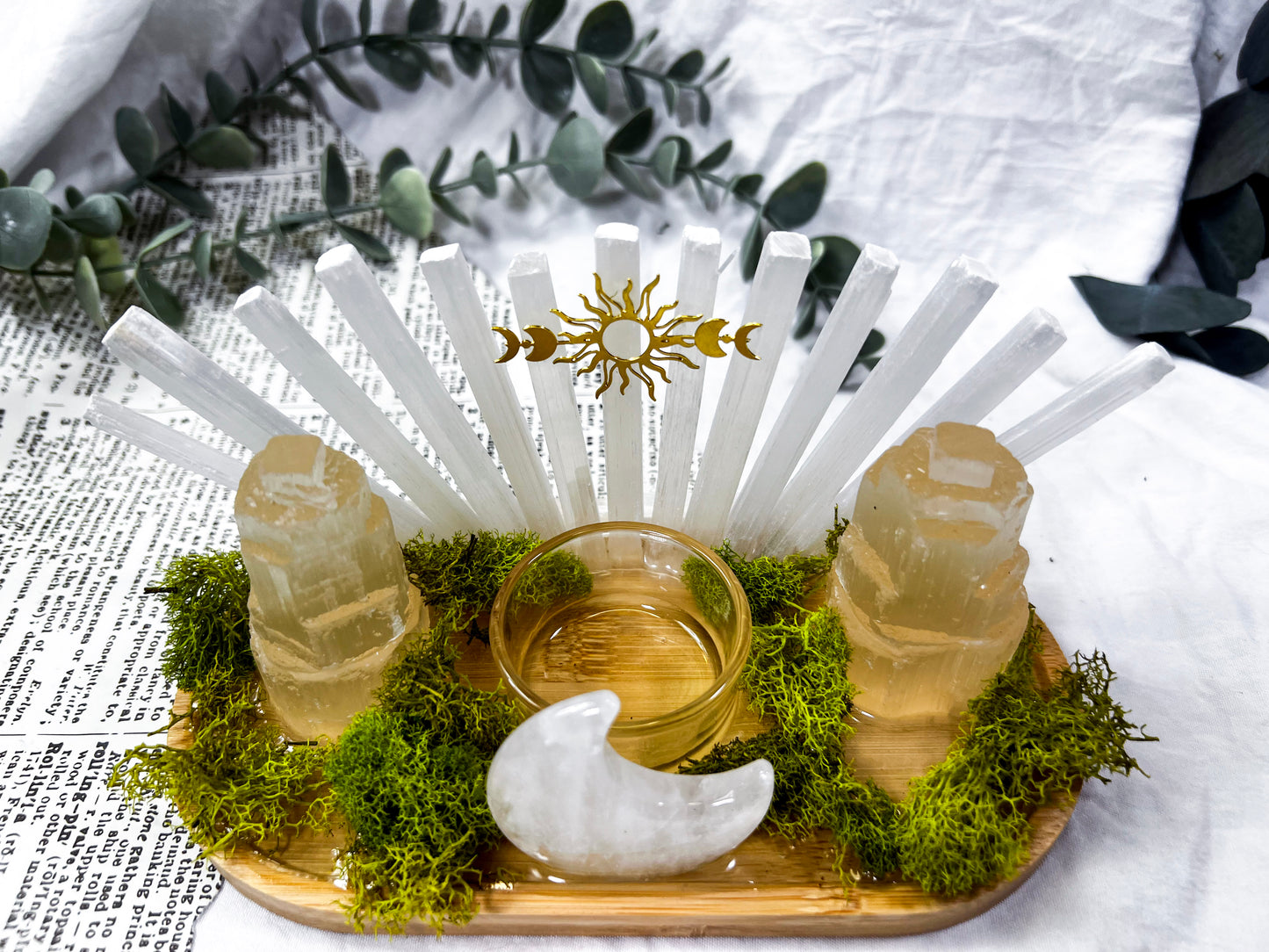 Frosted Selenite | Mini Crystal Altar