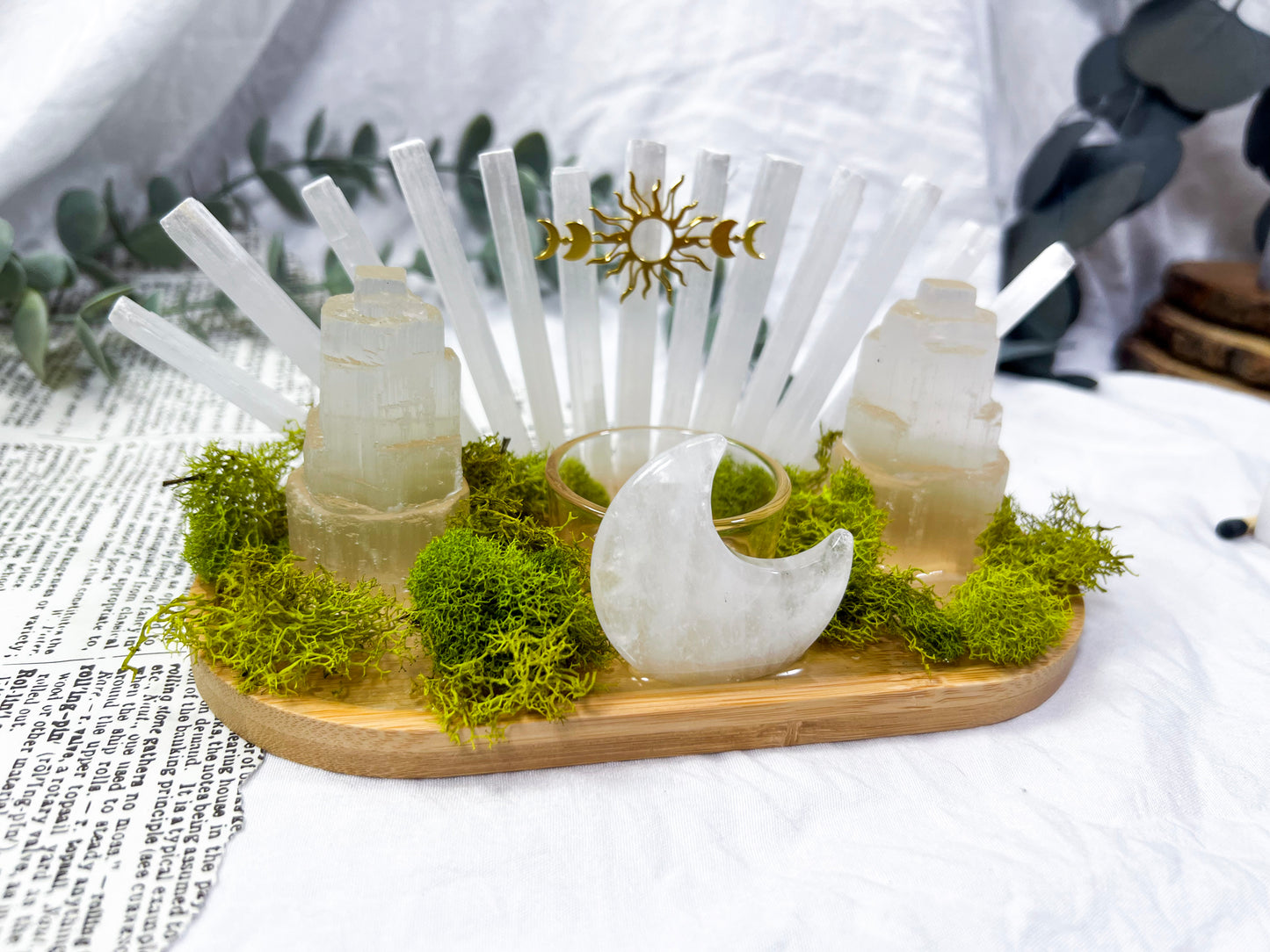 Frosted Selenite | Mini Crystal Altar