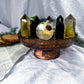 Rooted Fortune | Tiger’s Eye, Pyrite, Smoky Quartz and Citrine Tarot Altar Bowl with Tealight Holder