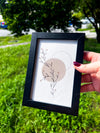 Gentleness + Comfort Art | 4x6 Framed Original Witchy Painting