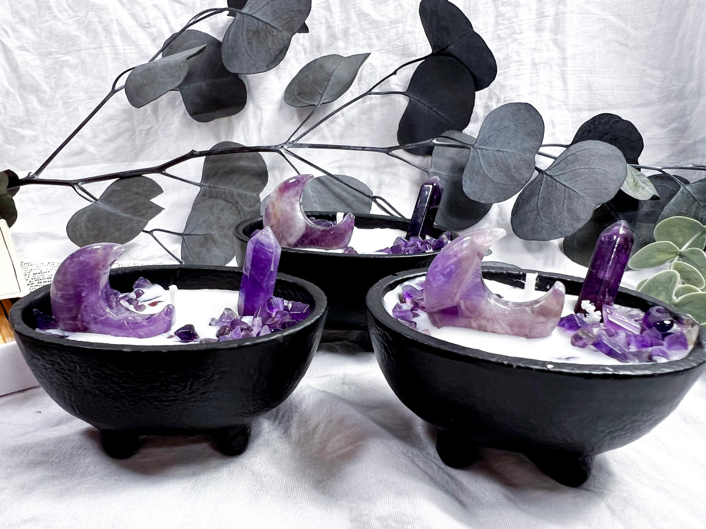 Amethyst Moons | Small Cauldron Candle