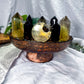 Rooted Fortune | Tiger’s Eye, Pyrite, Smoky Quartz and Citrine Tarot Altar Bowl with Tealight Holder
