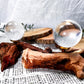 Clear Quartz Sphere with Wooden Holder | 1in Crystal Ball for Clarity and Energy Amplification