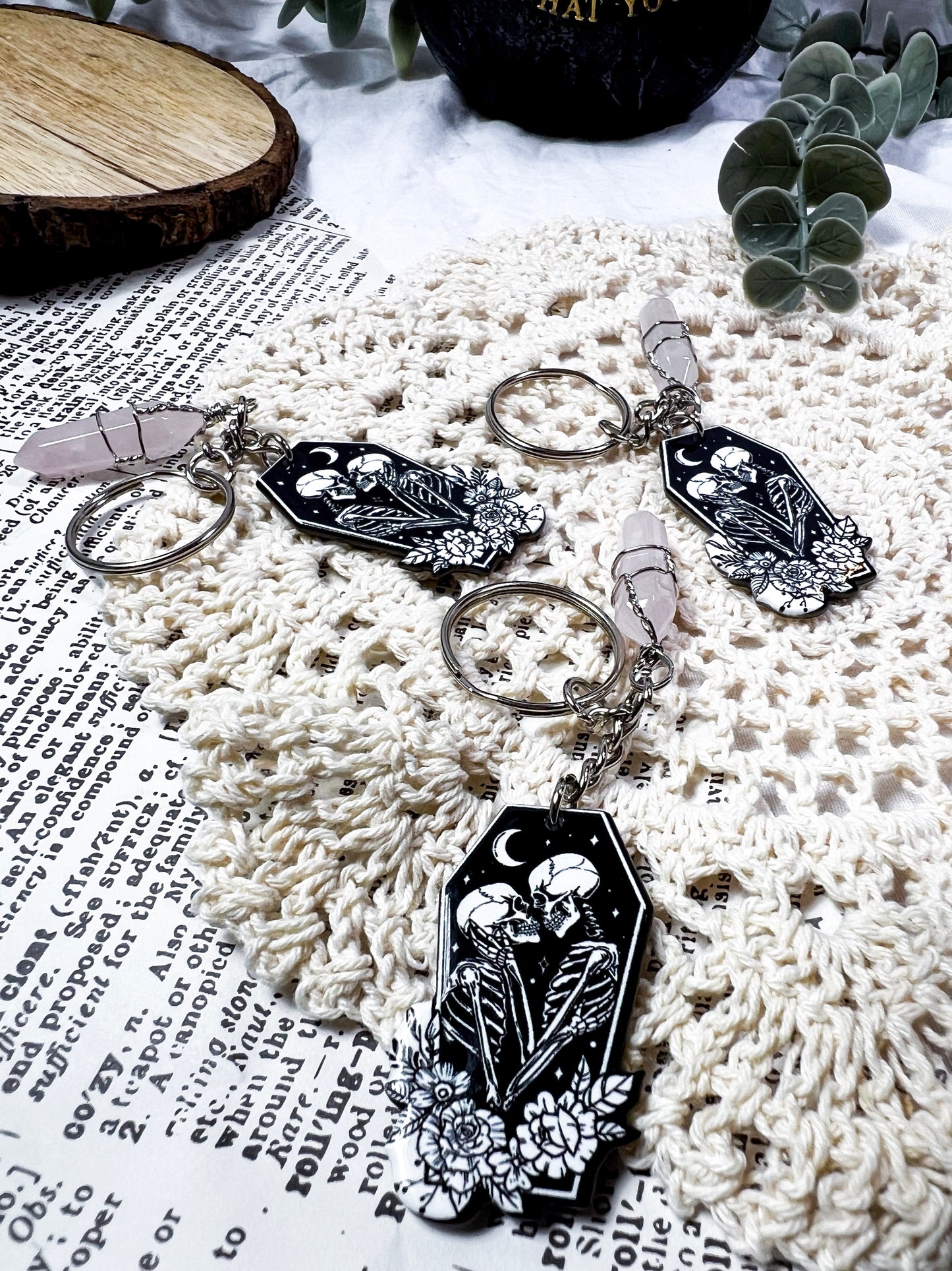 Skeleton Lovers Keychain