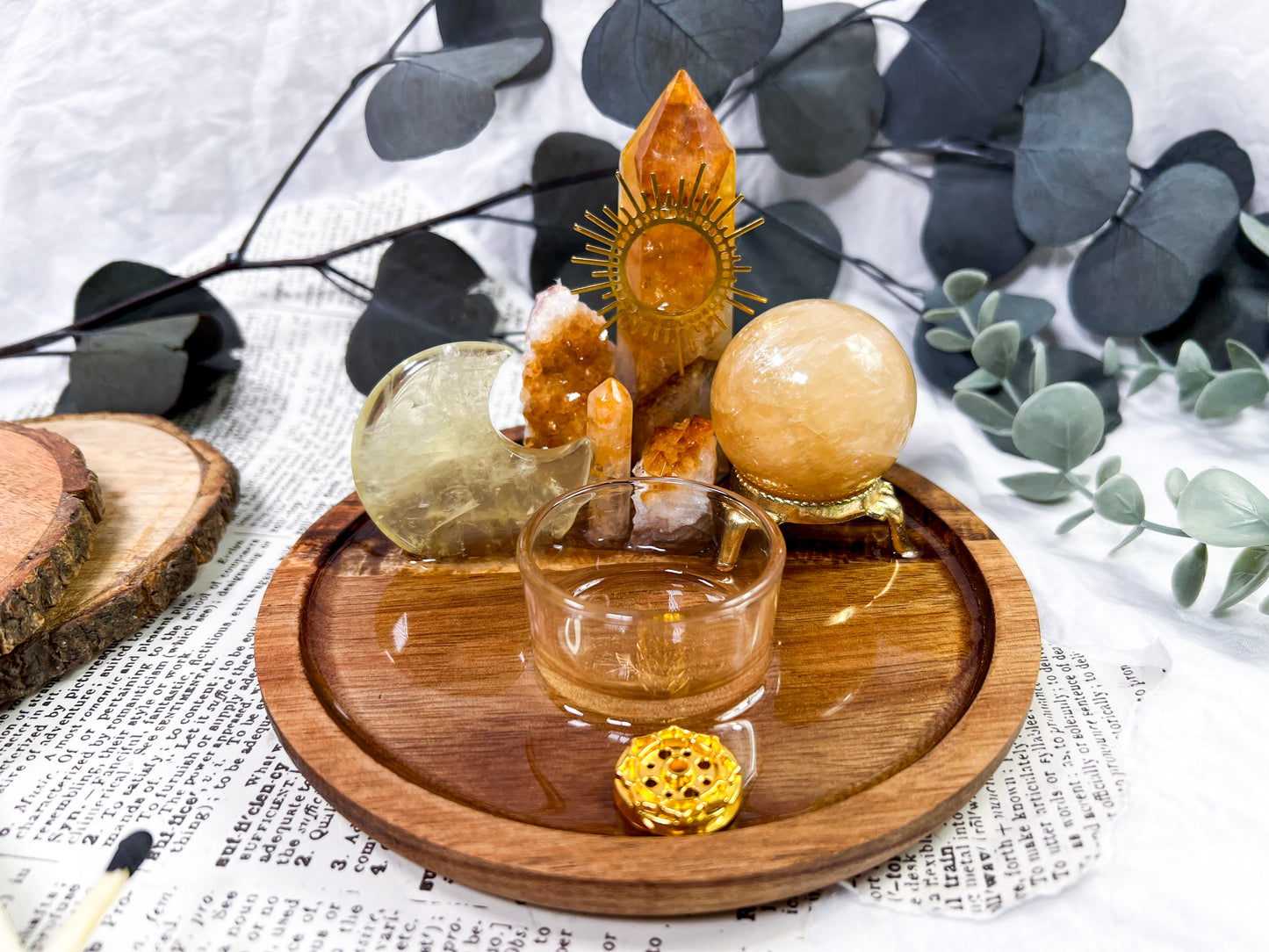 Golden Soul Glow | Candle + Tarot Altar