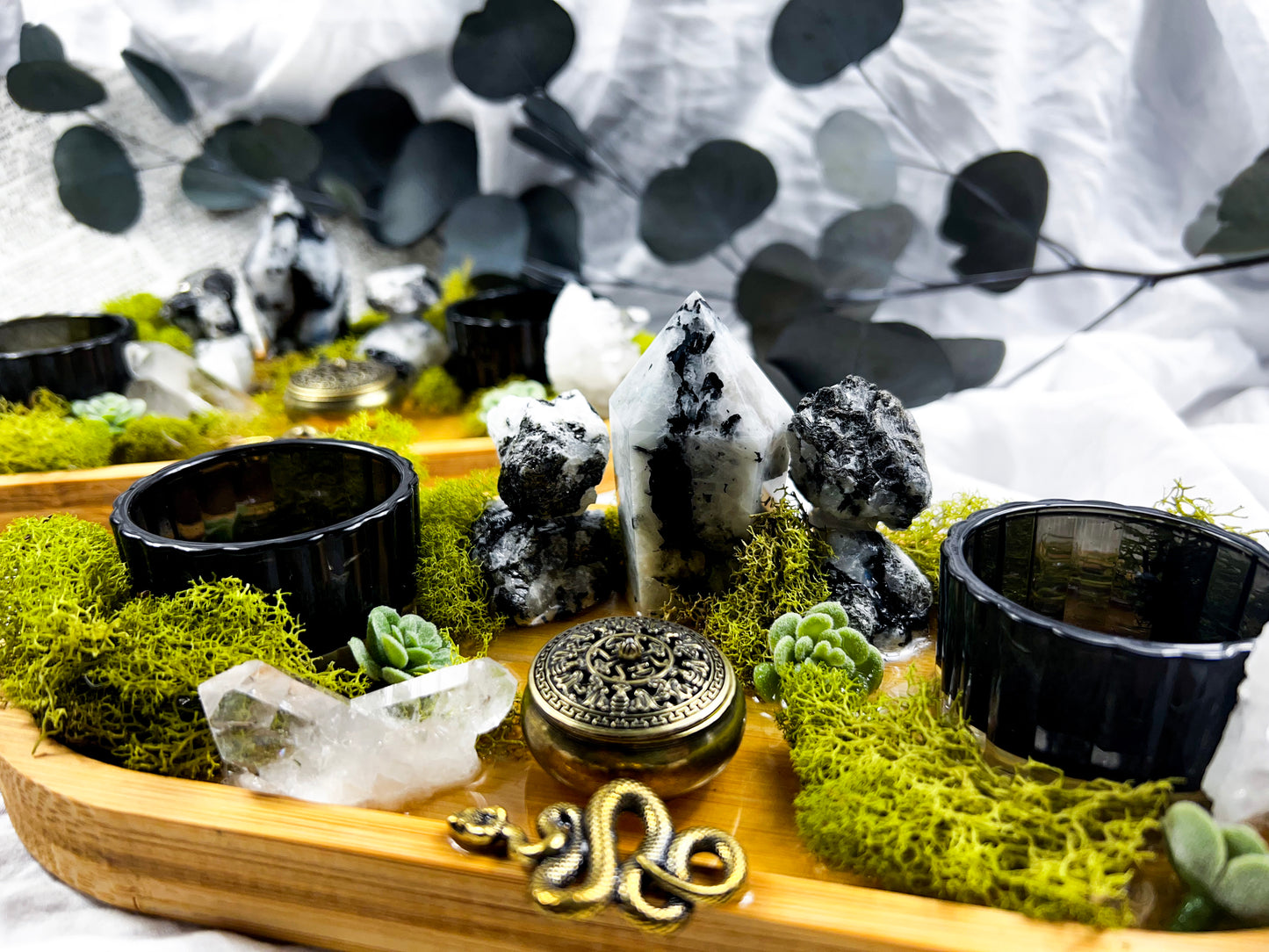 The Mystic Tray | Incense + Candle Holder