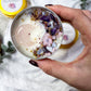 Bloomed: Self-Love Travel Candle with Rose Quartz, Amethyst, and Vanilla Lilac Scent for Emotional Healing and Heart Rituals