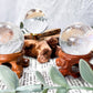Clear Quartz Sphere with Wooden Holder | 1in Crystal Ball for Clarity and Energy Amplification