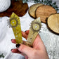 Citrine Crystal Wands | Gold Sun Adorned | Energy, Confidence & Manifestation Tool