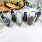 Mini Crystal Glass Domes for Protection Clarity Intuition and Grounding | Pocket Altar Decor with Moss Base