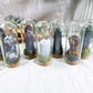 Mini Crystal Glass Domes for Protection Clarity Intuition and Grounding | Pocket Altar Decor with Moss Base