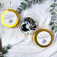 Warded: Protection Travel Candle with Obsidian, Smoky Quartz, and Tobacco Bay Leaf Scent for Energy Shielding and Grounding
