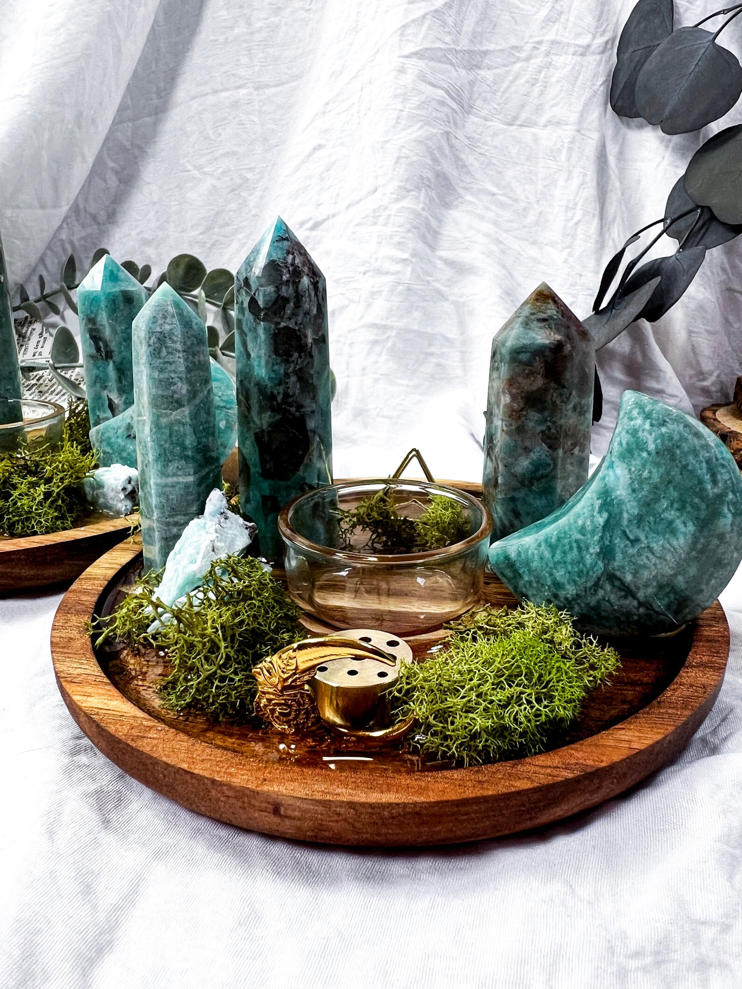 Amazonite Orbit | Round Crystal Altar