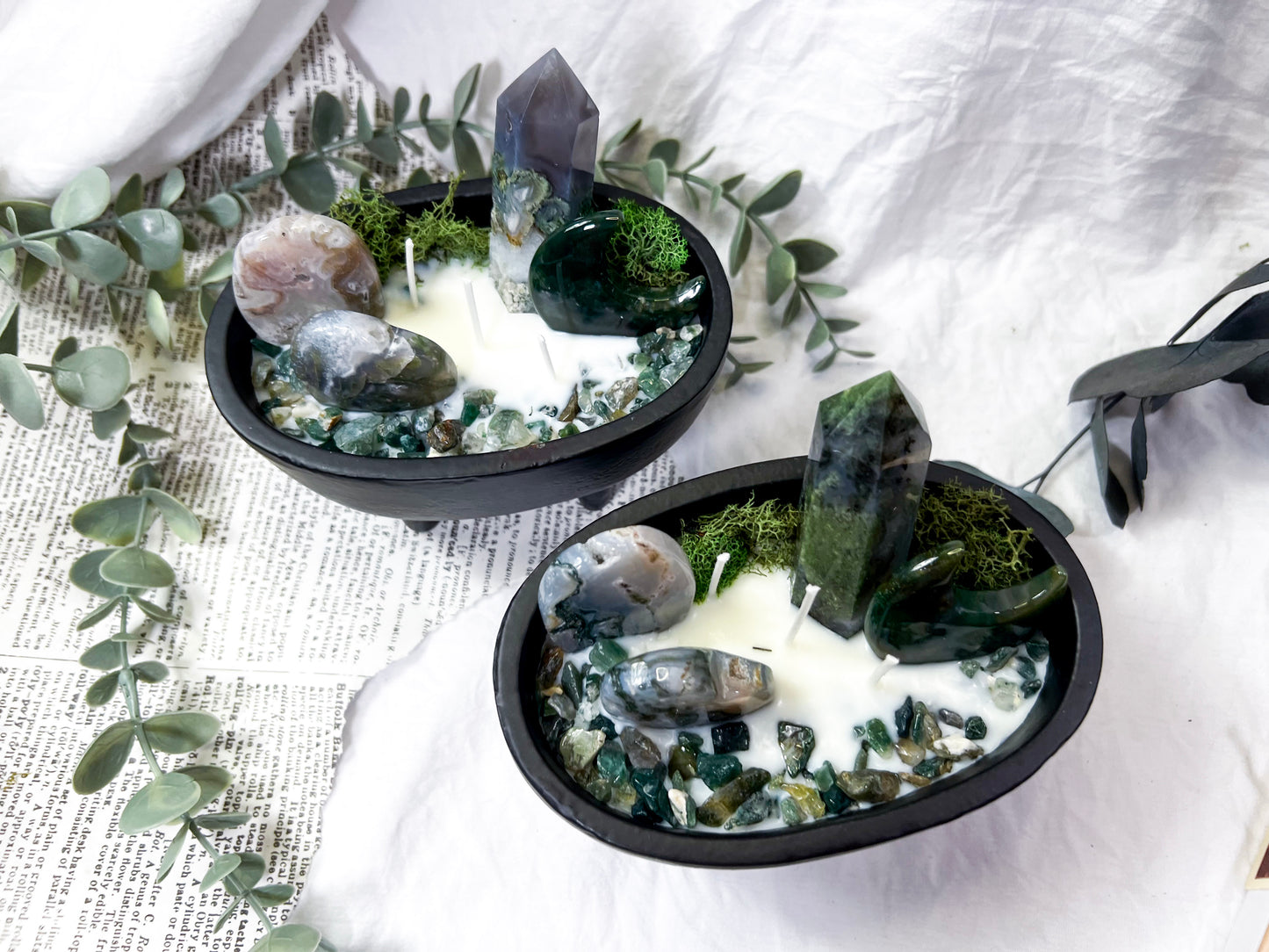 Mossy Path | Large Cauldron Candle