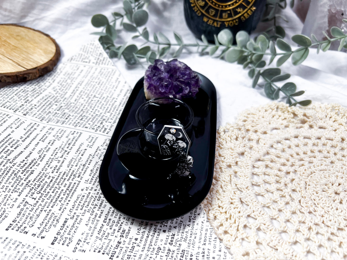 Lunar Veil | Black Mini Altar