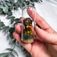 Mini Crystal Glass Domes for Protection Clarity Intuition and Grounding | Pocket Altar Decor with Moss Base