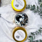 Warded: Protection Travel Candle with Obsidian, Smoky Quartz, and Tobacco Bay Leaf Scent for Energy Shielding and Grounding