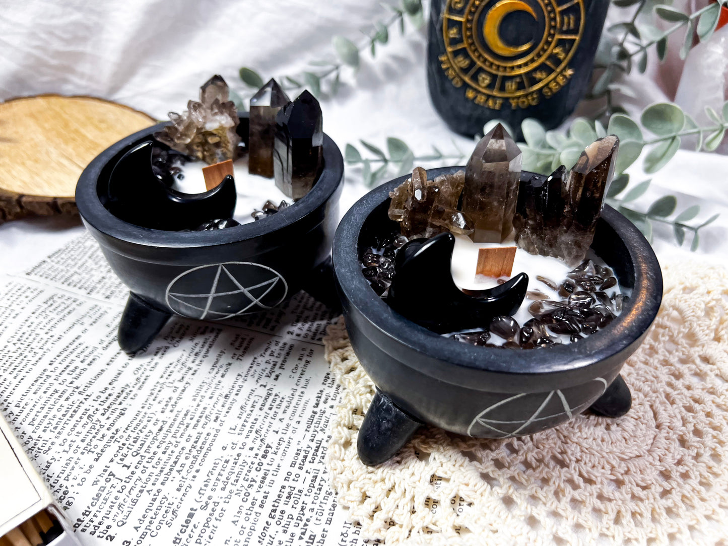 Night Hearth | Soapstone Pentacle Cauldron