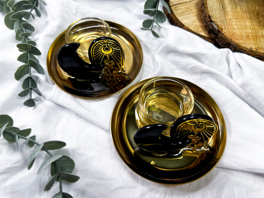 Serene Eclipse | Gold Dish Holder