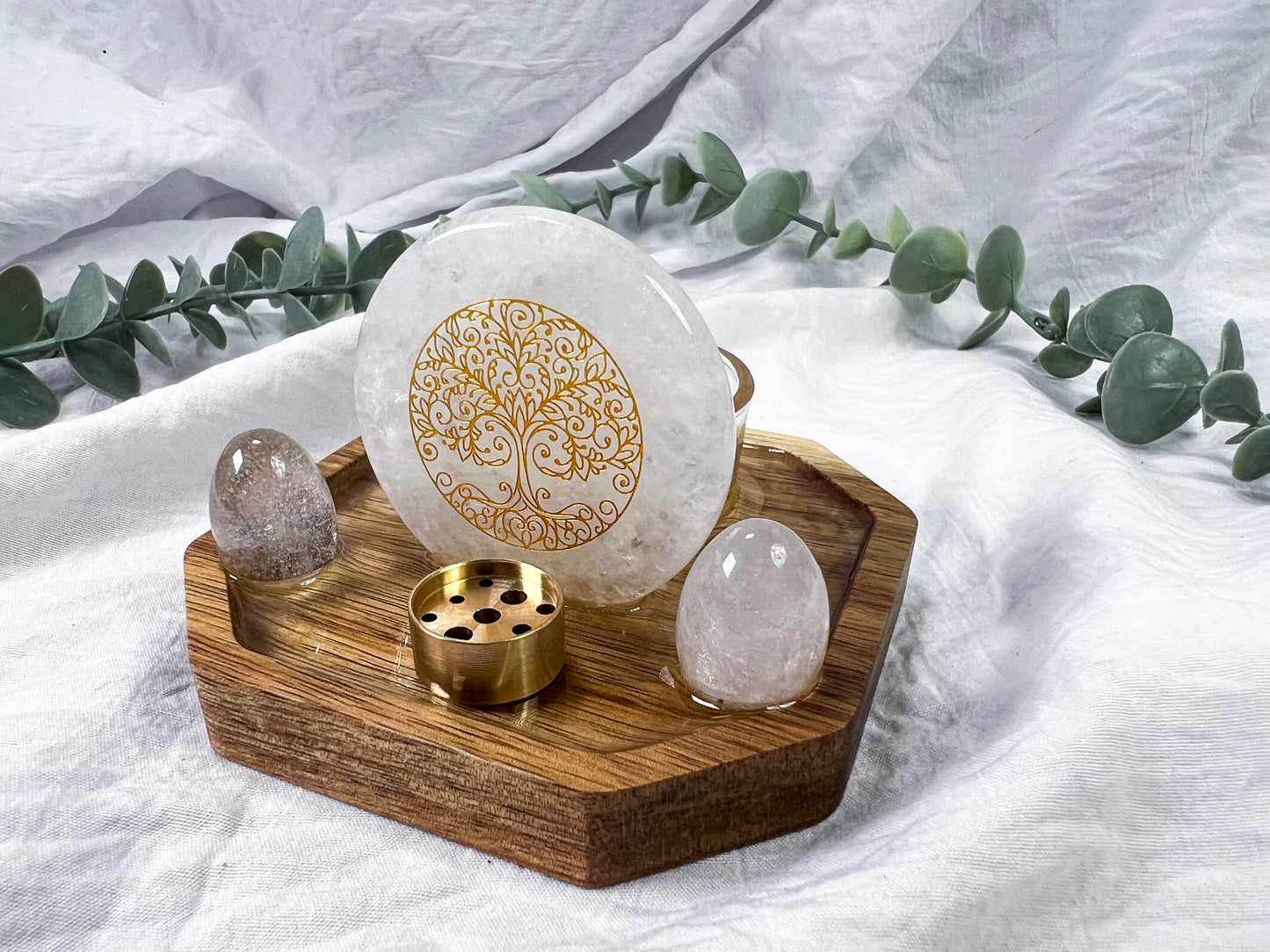 Quartz Celestara | Mini Coaster Altar