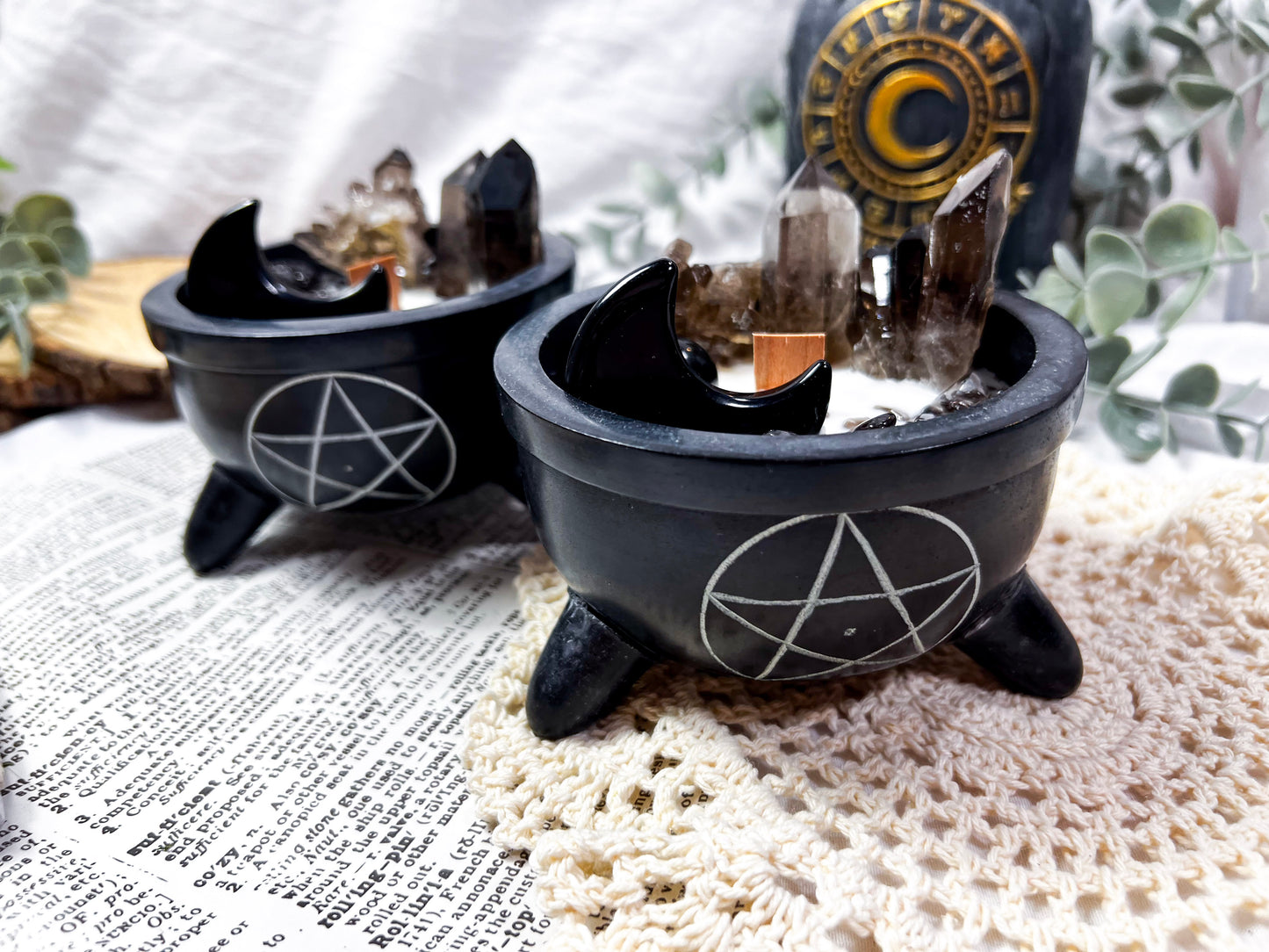 Night Hearth | Soapstone Pentacle Cauldron