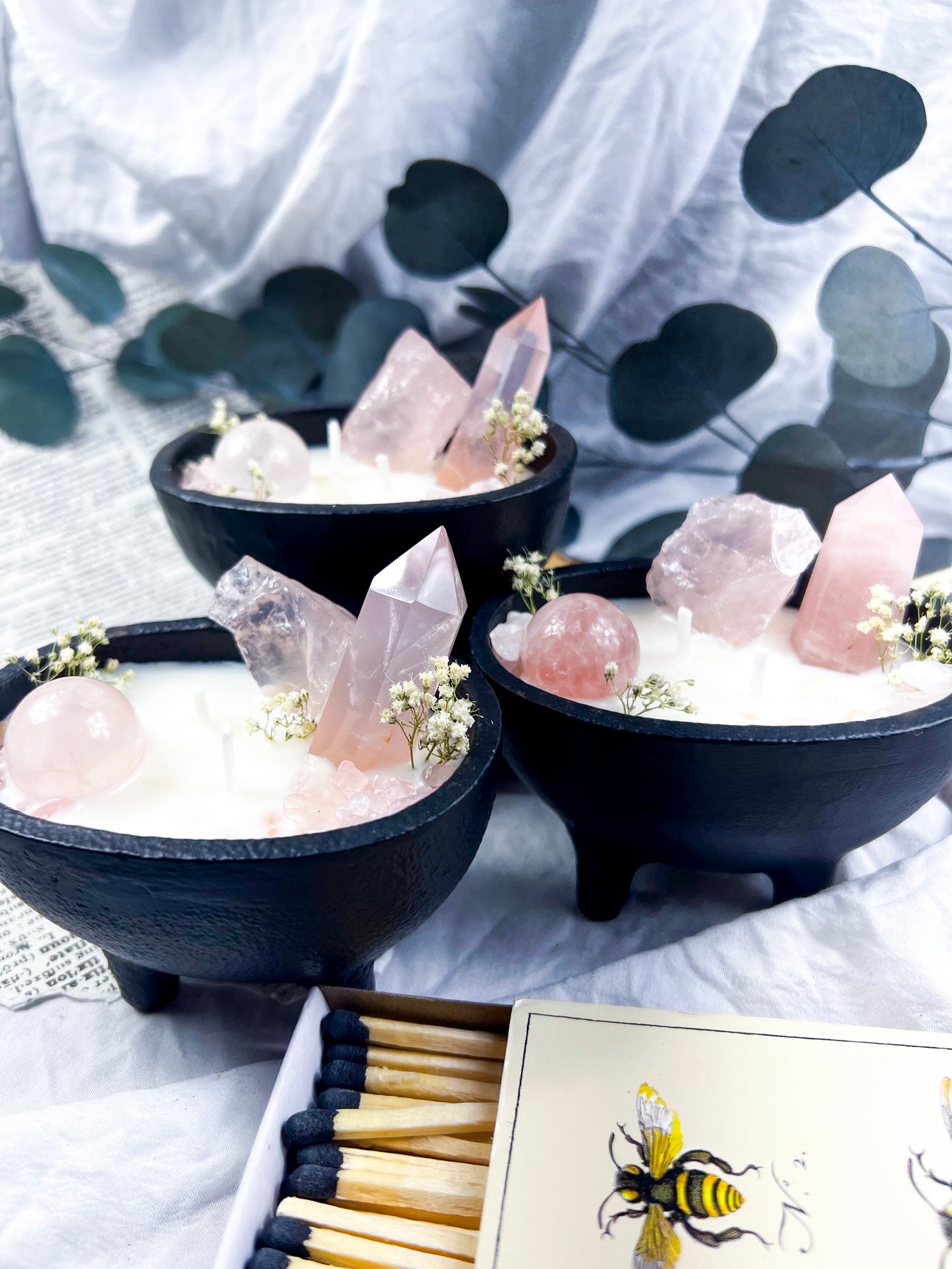 Potion Petals | Cast Iron Cauldron Candles