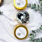 Warded: Protection Travel Candle with Obsidian, Smoky Quartz, and Tobacco Bay Leaf Scent for Energy Shielding and Grounding