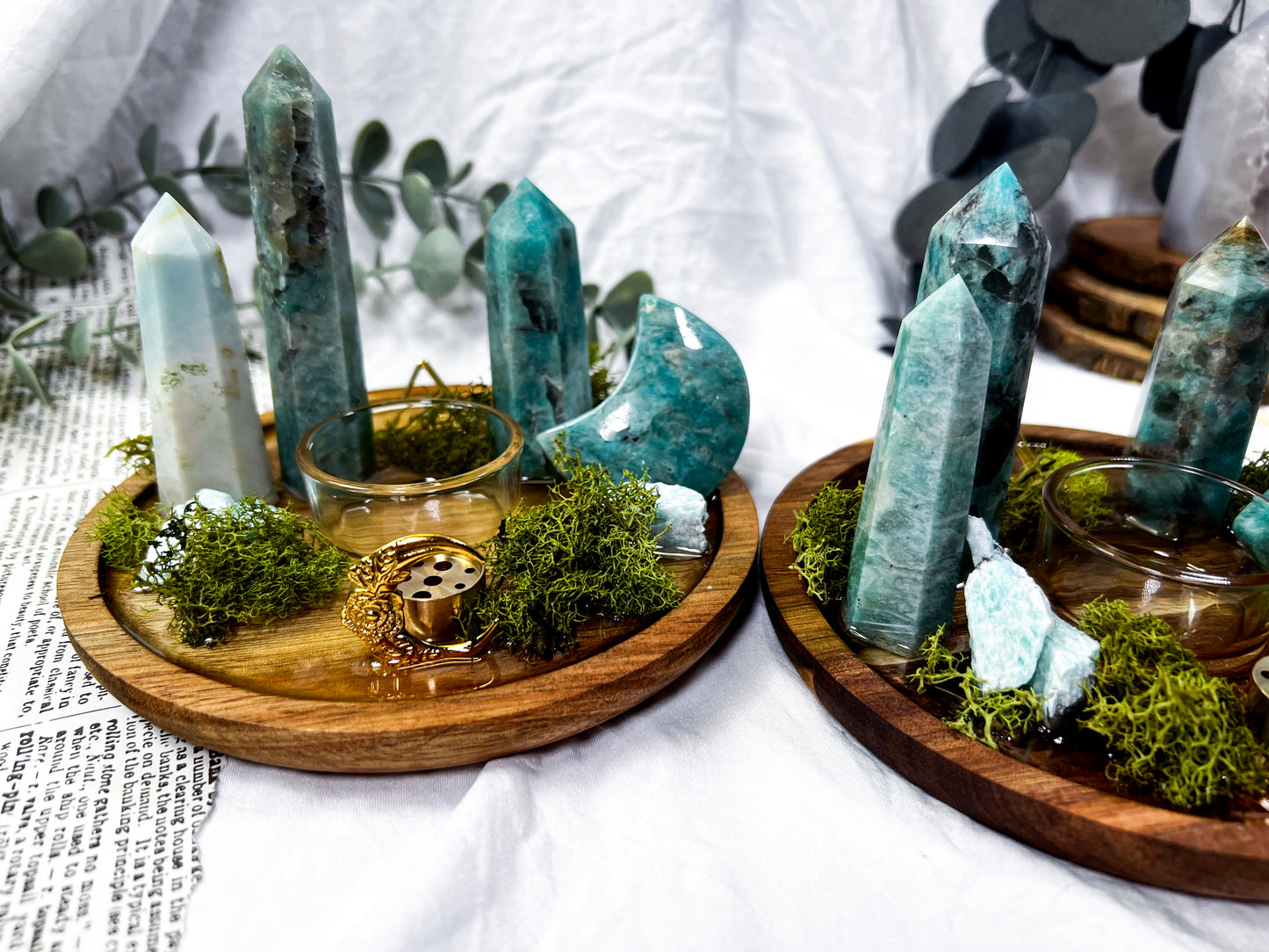 Amazonite Orbit | Round Crystal Altar