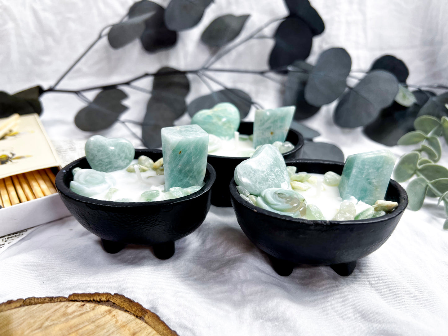 Amazonite | Small Cauldron Candle