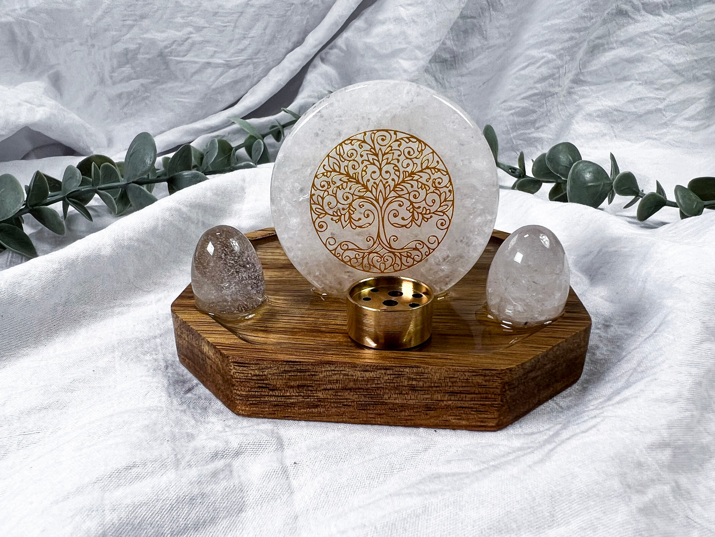 Quartz Celestara | Mini Coaster Altar