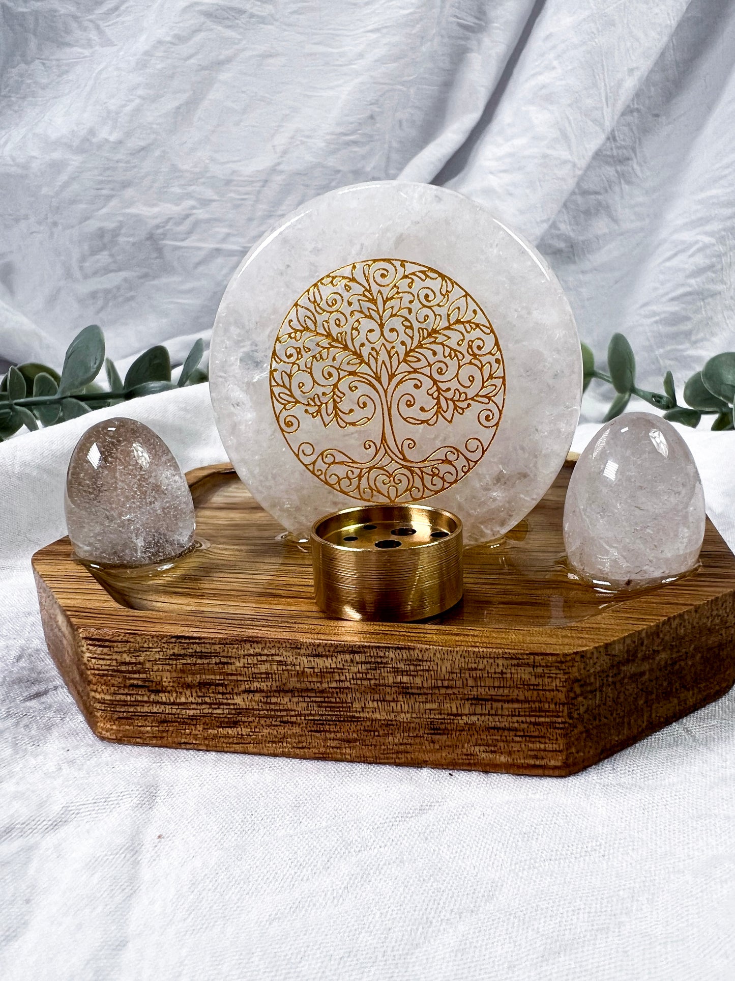 Quartz Celestara | Mini Coaster Altar