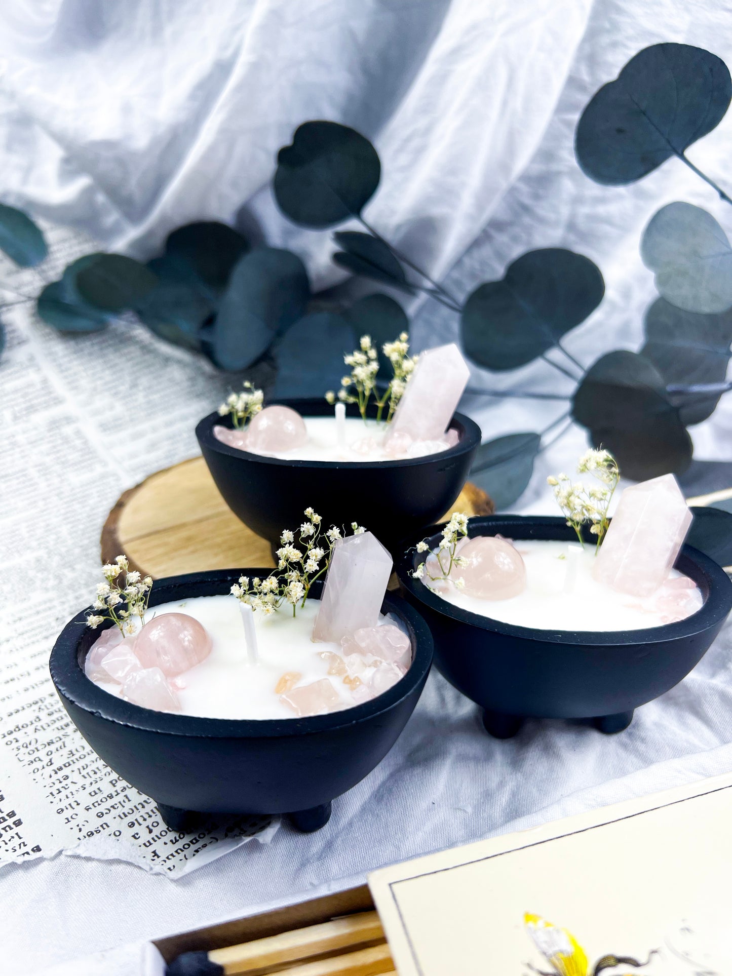 Potion Petals | Cast Iron Cauldron Candles